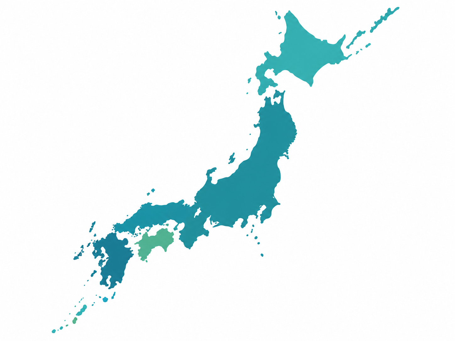 日本列島のイラスト